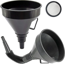 Grand entonnoir avec filtre pour liquides