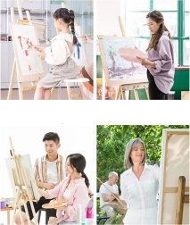 Peinture par numéros avec cadre 20 × 20 cm – motif floral