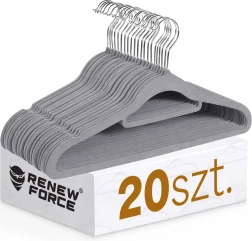 Cintre premium antidérapant gris - 1 pièce