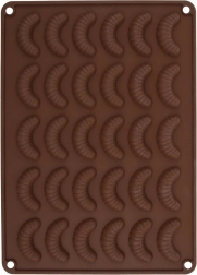 Moule en silicone pour petits croissants sablés, orange – 30 pcs