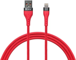 Câble de charge et de données USB‑A vers Lightning 1 m rouge TRACER