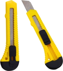 Couteau segmenté jaune 20 mm