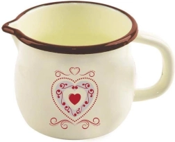 Mug émaillé avec bec verseur 1,2 l beige TONCA