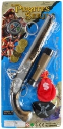Ensemble de pirate avec pistolet et longue-vue - 1 ensemble
