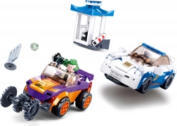 Kit de construction Poursuite policière avec voiture à remontage