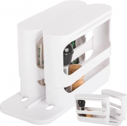 Organisateur de cuisine en plastique blanc pour épices