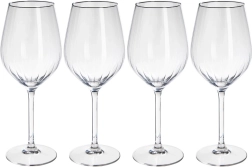 Verres à vin en verre 490 ml, lot de 4 pièces