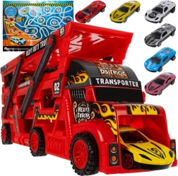 Camion TIR avec lanceur et 6 petites voitures