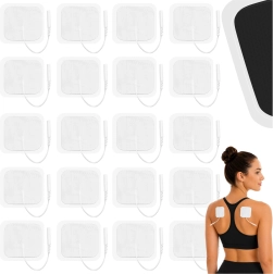 Électrodes en gel Isomedix pour TENS/EMS 50 × 50 mm, pin 2 mm (20 pcs)