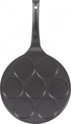 Poêle en aluminium pour 7 pancakes avec revêtement antiadhésif 27 cm