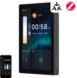 sonoff nspanel pro 120 panneau de commande intelligent avec prise en charge de matter, wifi, bluetooth et zigbee – noir