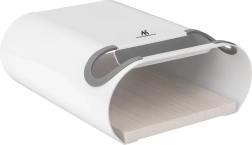 Support mural pour vélo avec étagère MACLEAN, max. 25 kg, blanc