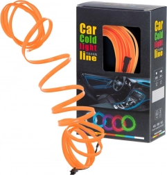 Éclairage LED ambiant pour voiture USB / 12 V, ruban 5 m – Orange
