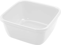 Bac carré en plastique Heidrun 15 l, coloris assortis