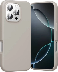 Coque en silicone Vention pour iPhone 16 Pro Max avec MagSafe, gris