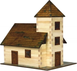 Maquette en bois à coller WALACHIA – église 1:32
