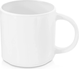 Tasse en porcelaine Mona 330 ml blanche