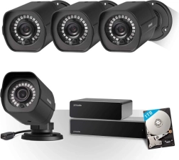 Zmodo kit système de caméras 4× 1080p avec NVR et disque 1 To