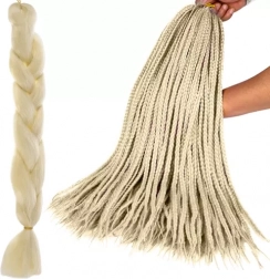 Tresse synthétique blonde claire 60 cm