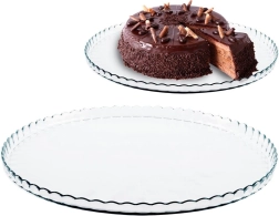 Plat à gâteau en verre 32 cm