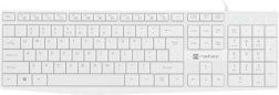 Clavier blanc Natec Nautilus avec pavé numérique