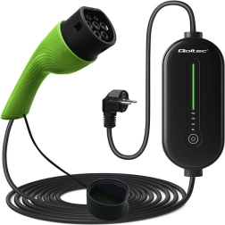 Chargeur EV mobile avec régulation, Type 2, 3,5 kW, 230 V, LCD, LED, câble 5 m