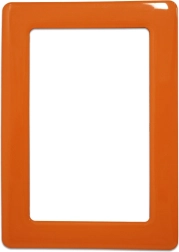Cadre magnétique autocollant 13 x 8,1 cm - orange
