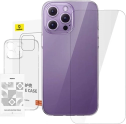 Coque transparente et verre trempé pour iPhone 14 Pro Max