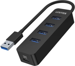 Unitek uHUB Q4 hub USB actif 4× USB‑A 3.0 avec alimentation 10 W