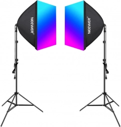 Kit Neewer NK800 avec double softbox et ampoules RGB