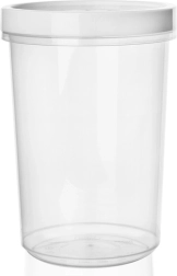 Conteneur alimentaire en plastique avec joint et couvercle à vis 1 l