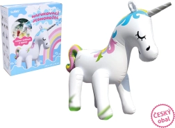 Licorne gonflable avec jet d’eau 220 × 160 × 80 cm – emballage tchèque