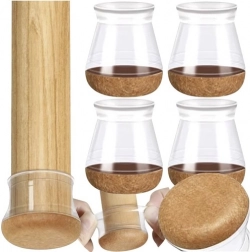 embouts en silicone pour pieds de chaises avec feutre 13–23 mm, lot de 4 RUHHY