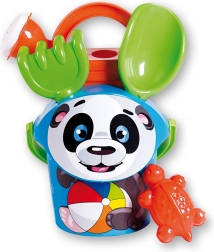 ANDRONI ensemble pour le sable motif panda avec arrosoir, format petit, 6 pièces