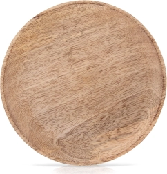 Assiette de service en bois de manguier 20 cm