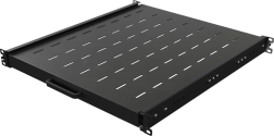 Étagère coulissante pour armoire rack 19" 1U, 500 mm, noire
