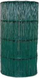 Clôture grillagée soudée plastifiée 100×50 mm, hauteur 400 mm, verte, 15 m