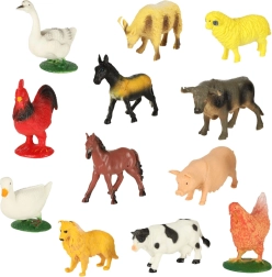 Ensemble de Figurines Éducatives d'Animaux de la Ferme
