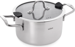 Casserole en acier inoxydable avec couvercle VENICE 22 cm, 4,3 l