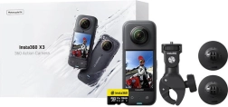 Insta360 X3 Motorcycle Edition caméra d’action 360° avec kit moto 128 Go