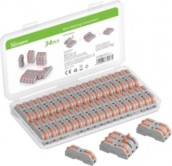 Kit de connecteurs rapides pour conducteurs SONOFF, 34 pcs