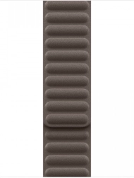 Bracelet côtelé magnétique FineWoven gris‑brun pour boîtier 42 mm, taille M/L