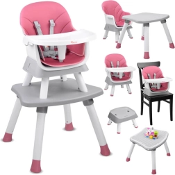 Chaise haute pour enfant 6-en-1 – Ensemble