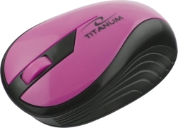 Souris optique sans fil Titanum rose
