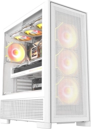 Boîtier PC DarkFlash AirNova blanc avec 3 ventilateurs