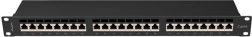 Panneau de brassage 24 ports 1U Cat 6A noir