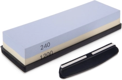 Pierre à aiguiser pour couteaux avec pierre à eau 18,5 × 6 × 3 cm