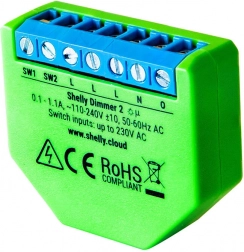 Shelly Dimmer 2 – variateur Wi‑Fi intelligent 230 V sans neutre