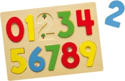 Puzzle en bois à encastrer avec chiffres 0–9