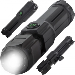 Lampe tactique LED rechargeable avec zoom XPE